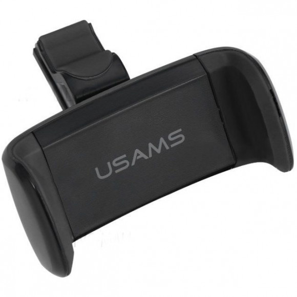 Держатель автомобильный Usams, US-ZJ004, C series, для смартфона, пластик, воздуховод черный