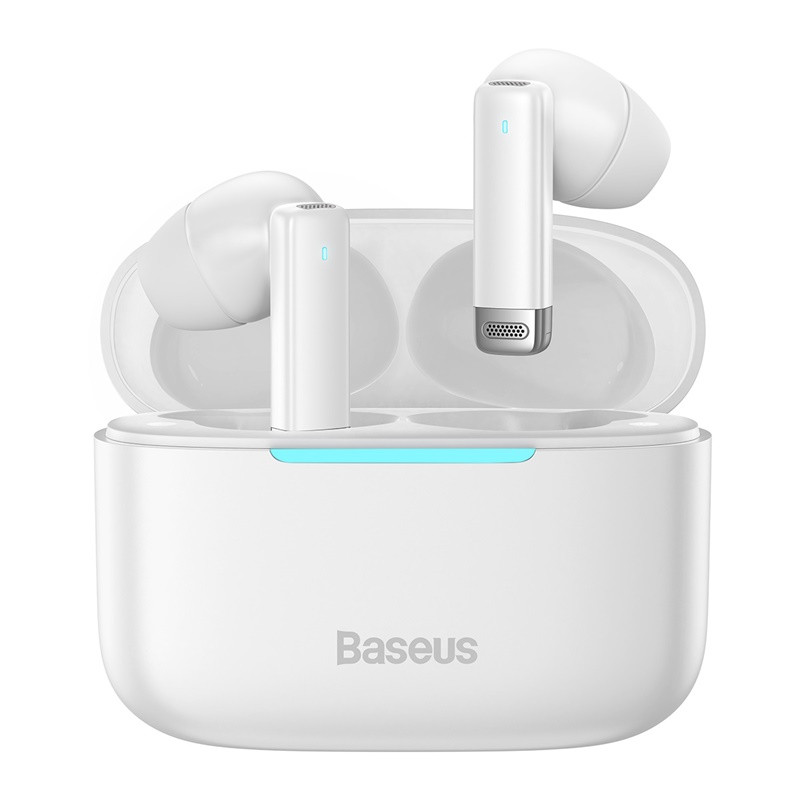 Мобильная Bluetooth-гарнитура Baseus Bowie E9 BT5.0/40mAh (400mAh)/5ч (NGTW120002) белая