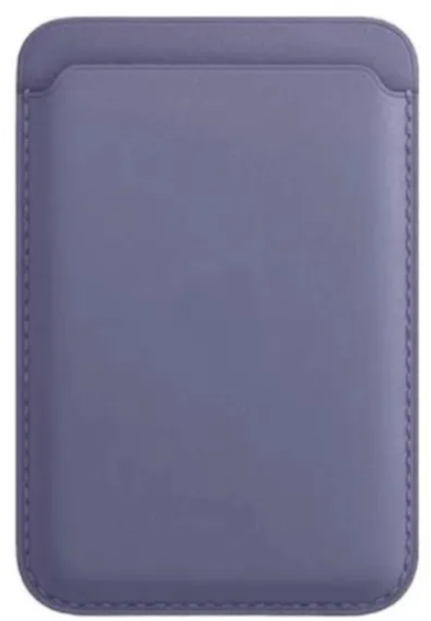 Кожаный чехол-бумажник для карт и визиток с анимацией MagSafe Leather Wallet для iPhone лаванда