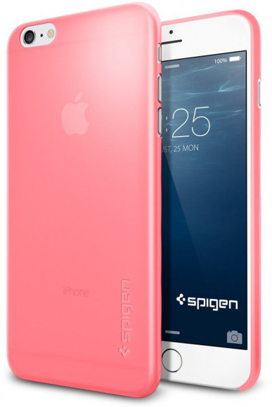 Клип-кейс Spigen для iPhone 6 5,5  Air Skin, ярко-розовый (SGP11160)