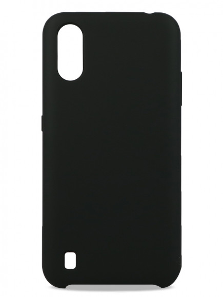 Накладка для Samsung Galaxy A01 Silicone cover черная