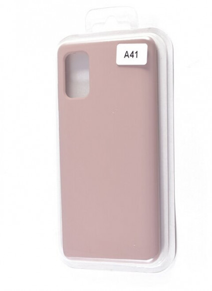 Накладка для Samsung Galaxy A41 Silicone cover пудро