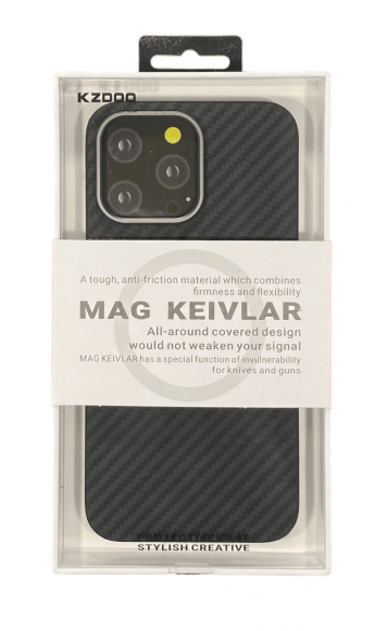 Накладка MagSafe для iPhone 13 Pro Max K-Doo Mag Kevlar пластик черная