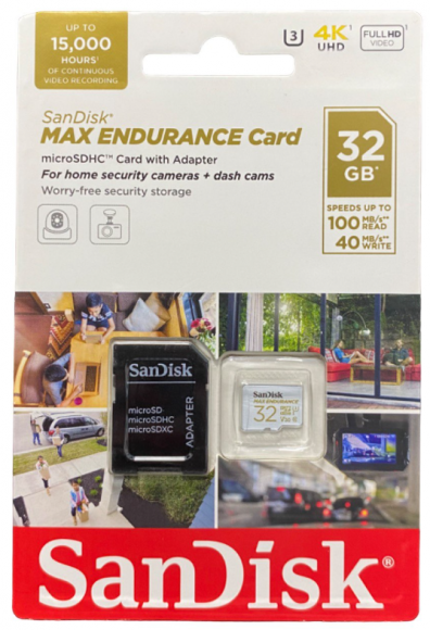 micro SDHC карта памяти SanDisk 32GB Class10 UHS-I Ultra Android 80MB/s с ад. (SDSQUNS-032G-GN3MA)