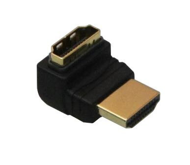 Переходник HDMI (мама) - HDMI (папа) Logan угловой в блистере