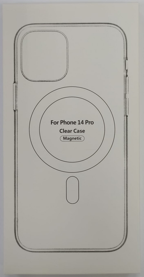 Накладка для iPhone 14 Pro силикон MagSafe Clear Case