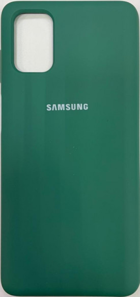 Накладка для Samsung Galaxy S20 plus Silicone cover зеленая
