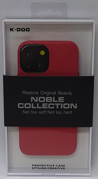 Накладка для iPhone 13 Mini K-Doo Noble кожаная красная