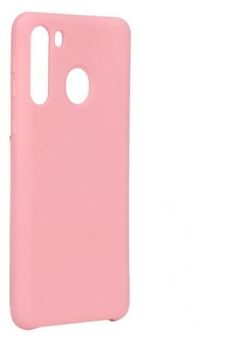 Накладка для Samsung Galaxy A21 Silicone cover розовая