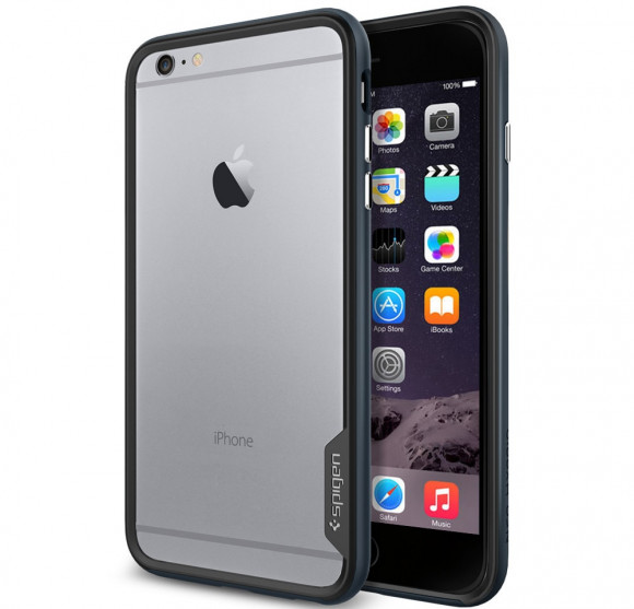 Бампер Spigen для iPhone 6 5.5" Neo Hybrid EX Series, металлический (SGP11056)