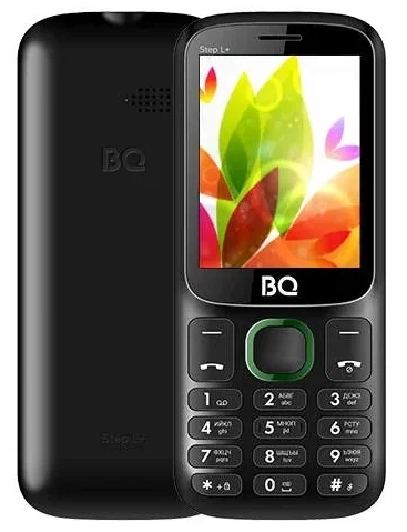 Мобильный телефон BQ 2440 Step L+ черно-зеленый