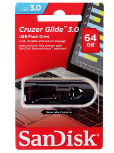 3.0 USB флеш накопитель SanDisk CZ600 Cruzer Glide 64GB (SDCZ600-064G-G35)