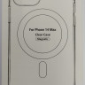 Чехол для iPhone 14 Max силикон MagSafe Clear Case