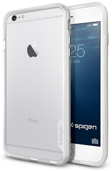 Бампер Spigen для iPhone 6 5.5" Neo Hybrid EX Series, серебристый (SGP11059)