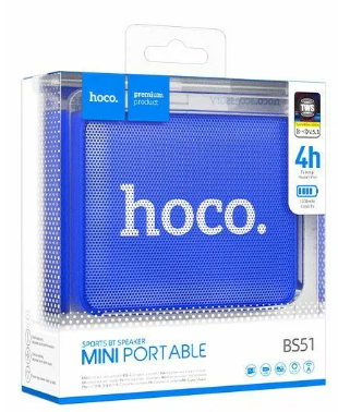 Bluetooth колонка Hoco BS51, синяя