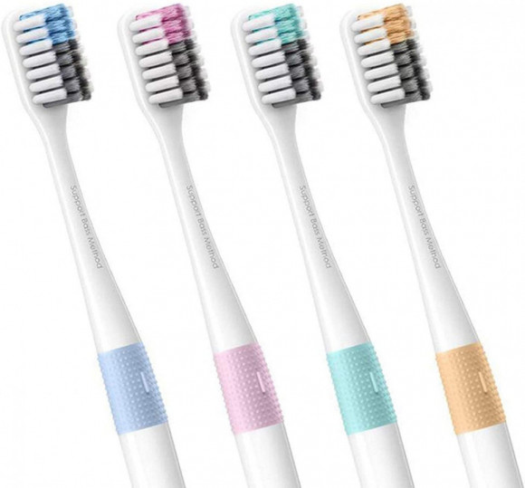 Набор зубных щеток из 4шт. Xiaomi Dr. Bei Colors (NUN4006RT)