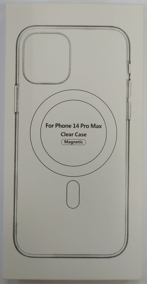 Накладка для iPhone 14 Pro Max силикон MagSafe Clear Case