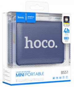 Bluetooth колонка Hoco BS51, темно-синяя