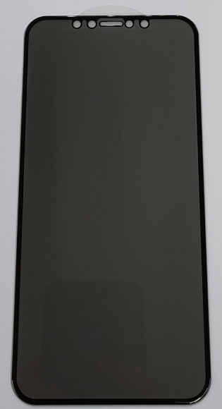 Защитное стекло для iPhone 11/XR 6.1" Анти-шпион чёрное