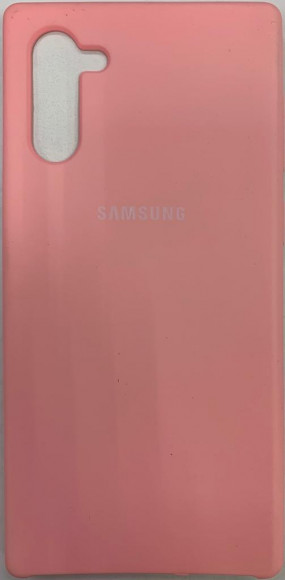 Накладка для Samsung Galaxy Note 10 Silicone cover розовая