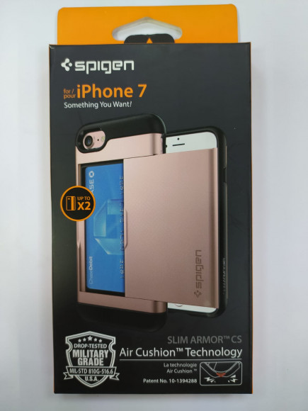 Чехол Spigen для iPhone 8/7 Slim Armor CS, розовое золото (042CS20454)