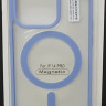 Накладка для iPhone 14 Pro 6.1" Magsafe силикон прозрачный бока лиловая