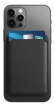 Кожаный чехол-бумажник для карт и визиток MagSafe Leather Wallet для Apple iPhone темно-зелёный