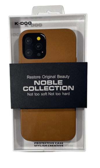Накладка для iPhone 12 Pro Max K-Doo Noble кожаная коричневый