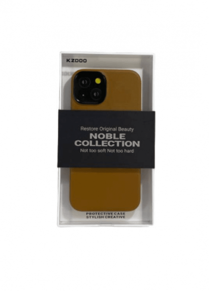 Накладка для iPhone 14 K-Doo Noble кожаная светло коричневый