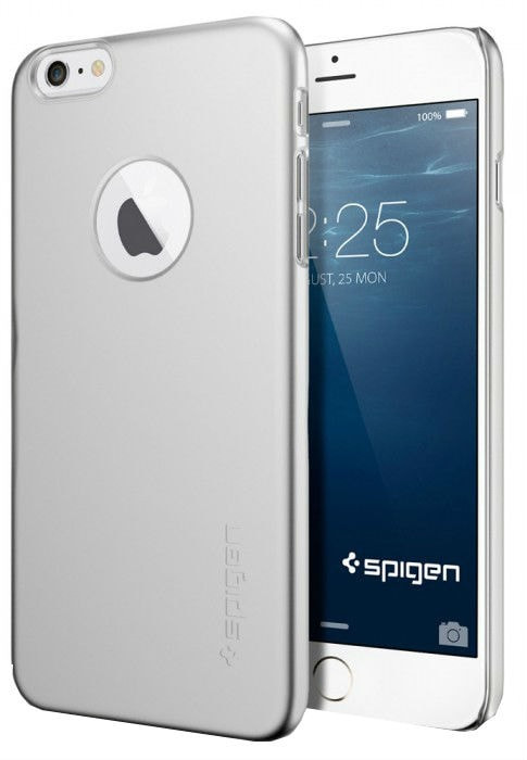 Клип-кейс Spigen для iPhone 6 5.5" Thin Fit A, серебристый (PET) (SGP10888)