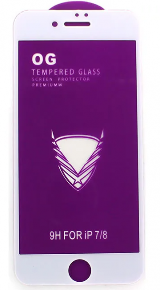 Защитное стекло для iPhone 7/8 OG Purple белое