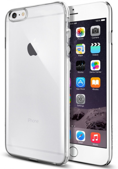Клип-кейс Spigen для iPhone 6 5.5" Thin Fit Series, кристально-прозрачный (PET) (SGP10885)
