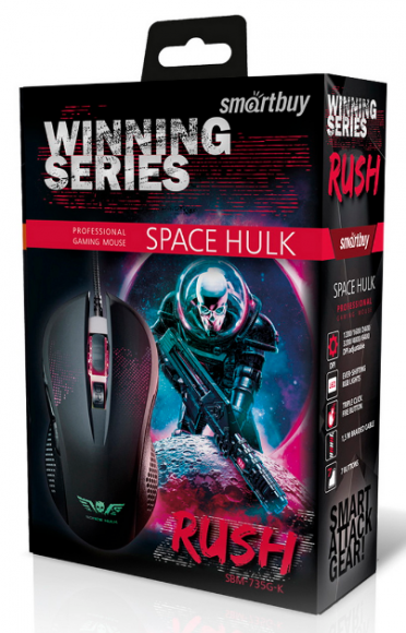 Мышь игровая проводная Smartbuy RUSH Space Hulk черная (SBM-735G-K)