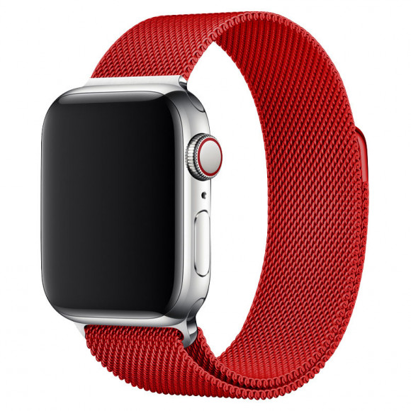 Сменный браслет для Apple Watch 38-40mm Milano №14 красный