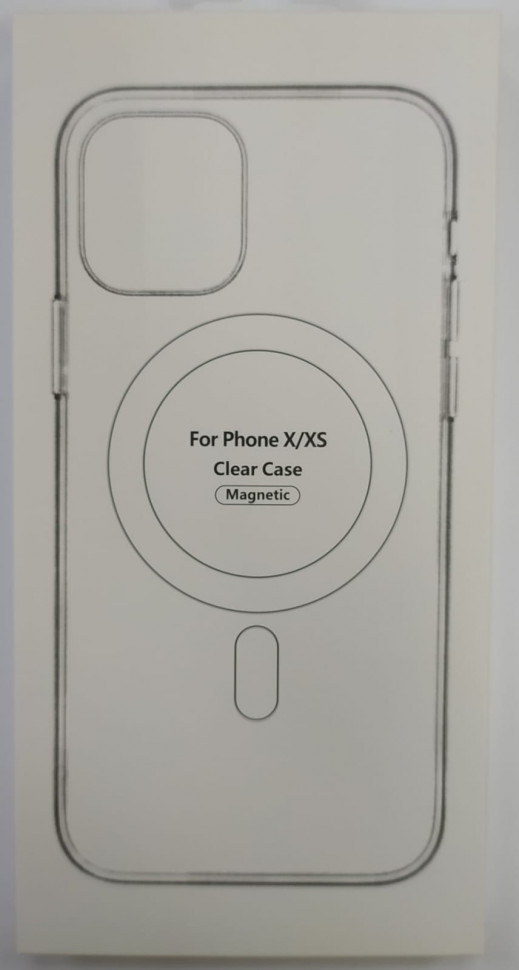 Накладка для iPhone X/XS силикон MagSafe Clear Case