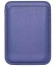 Кожаный чехол-бумажник для карт и визиток MagSafe Leather Wallet для Apple iPhone фиолетовый
