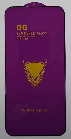 Защитное стекло для iPhone 13 Pro Max 6.7" OG Purple чёрное