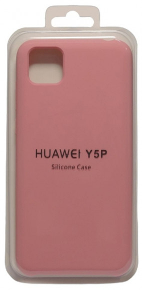 Накладка для Huawei Y5P Silicone cover розовая