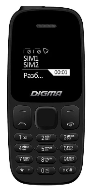 Мобильный телефон Digma Linx A106 32Mb 2Sim LT1065PM черный