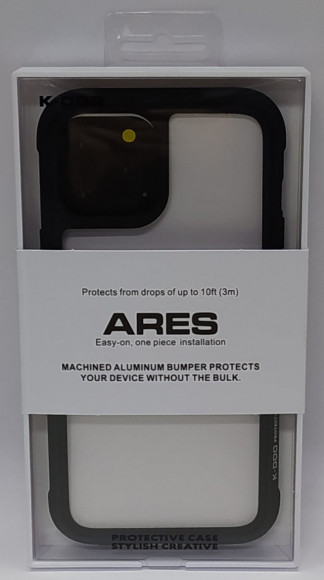 Накладка для iPhone 12 Pro Max K-Doo Ares силикон бело-чёрная