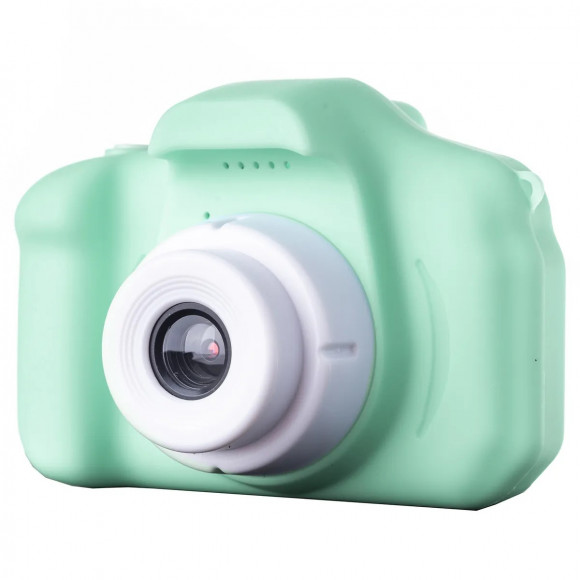 Детский фотоаппарат X200 2.0"/600mAh/6ч/MicroSD до 32GB/1920x1080 Full HD зеленый