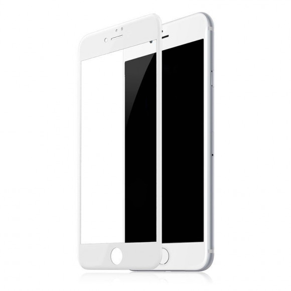 Защитное стекло для iPhone 6 Plus/6s Plus Smartbuy олеофобное белое