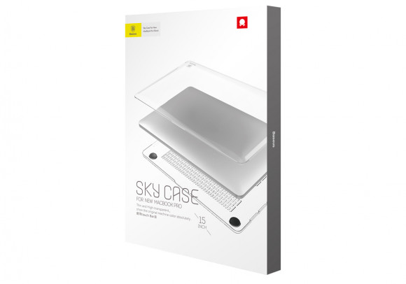 Накладка Baseus для New MacBook Pro 15" SPAPMCBK15-02 пластиковая на 2 стороны прозрачная