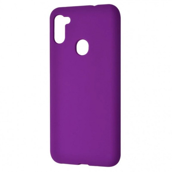 Накладка для Samsung Galaxy A11 Silicone cover фиолетовая