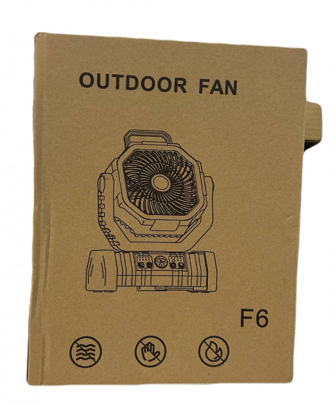 Туристический вентилятор Outdoor Fan F6 20000mAh/пульт ДУ/лампа зеленый