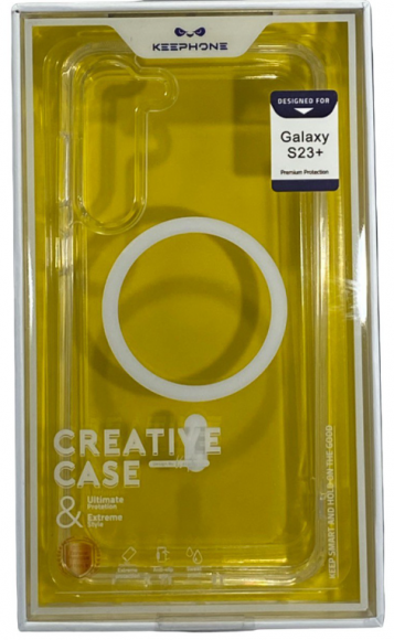 Накладка для Samsung Galaxy S23 Plus Keephone Magsafe series силикон прозрачный