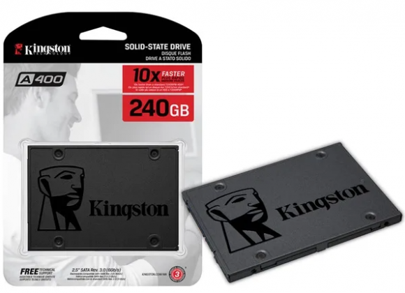 2,5" SSD Kingston A400 240GB SATA R/D 500/450 MB/s (SA400S37/240G)