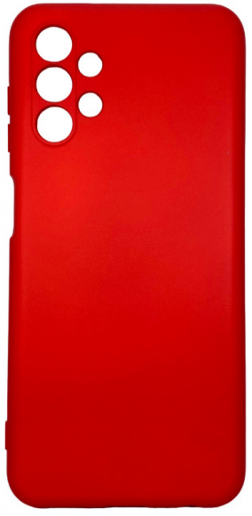 Накладка для Samsung Galaxy A13 4G Silicone cover без логотипа красная