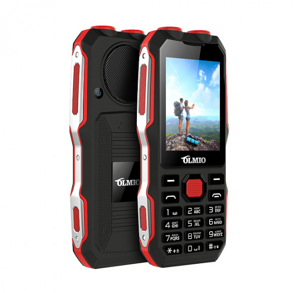 Мобильный телефон Olmio X02 2,4"/2550 mAh/FM/камера/MicroSD черно-красный