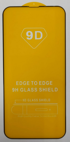 Защитное стекло для iPhone 13 Pro Max 6.7" 9D чёрное